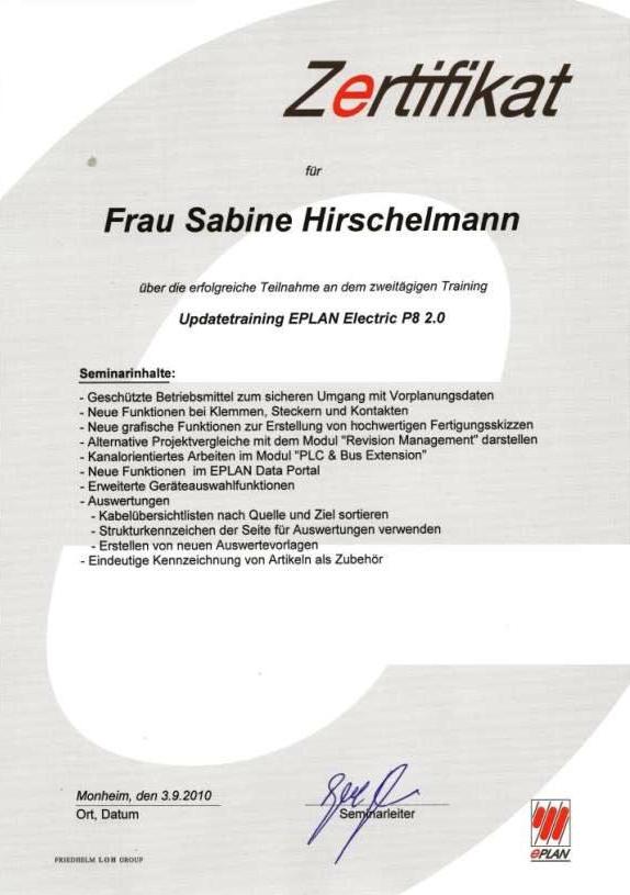 EPLAN Electric P8 – Updatetraining Version 2.0