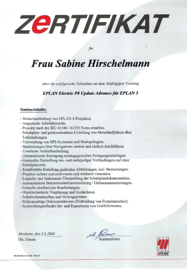 EPLAN Electric P8 Update Advance für EPLAN 5