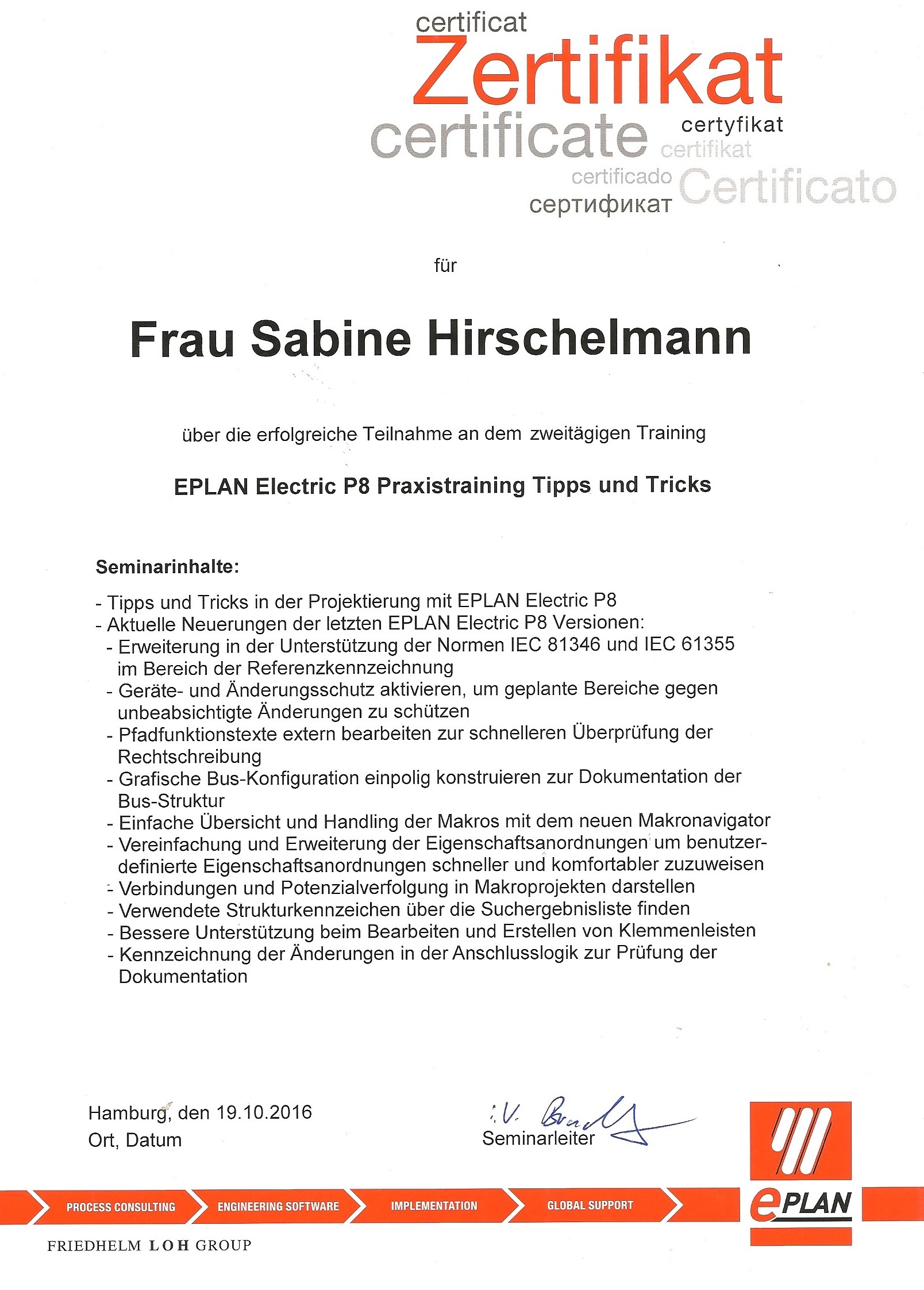 EPLAN Electric P8 Praxistraining Tipps und Tricks