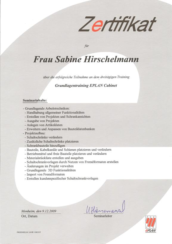 EPLAN Cabinet-Seminar – Grundlagentraining